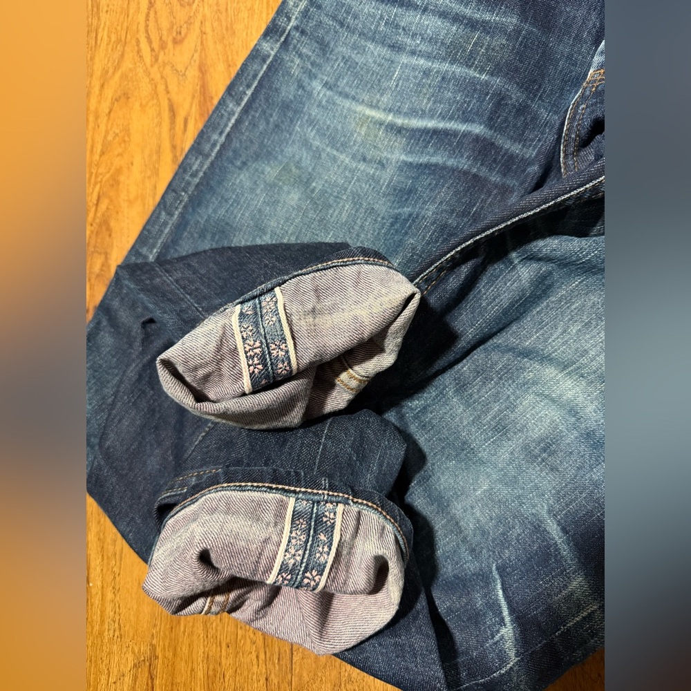 Naked And Famous Selvedge Denim Jeans Pants Sakura Line Rare Taper 34 30 Taper